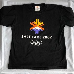 2002 Winter Olympics Big Logo Shirt Mens Large